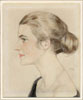 Portrait of a young lady with a chignon
